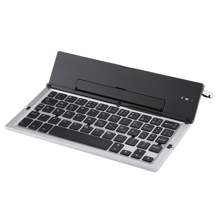 Lisslune | GK608 Ultra-thin Foldable Bluetooth V3.0 Keyboard, Built-in Holder, Supports Android / iOS / Windows System (Gray)