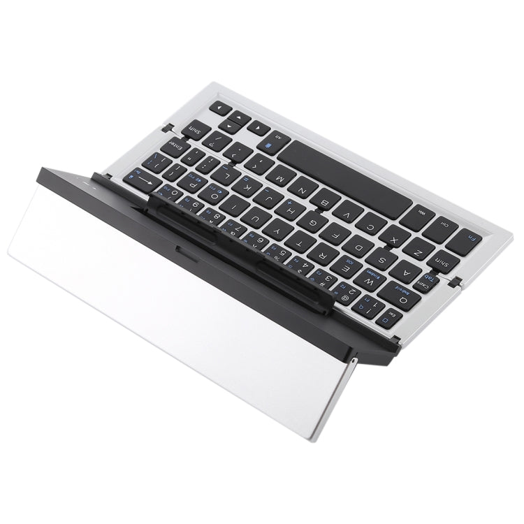 Lisslune | GK608 Ultra-thin Foldable Bluetooth V3.0 Keyboard, Built-in Holder, Supports Android / iOS / Windows System (Gray)