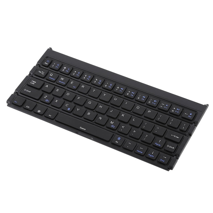 Lisslune | GK808 Ultra-thin Foldable Bluetooth V3.0 Keyboard, Built-in Stand, Supports Android / iOS / Windows System (Black)