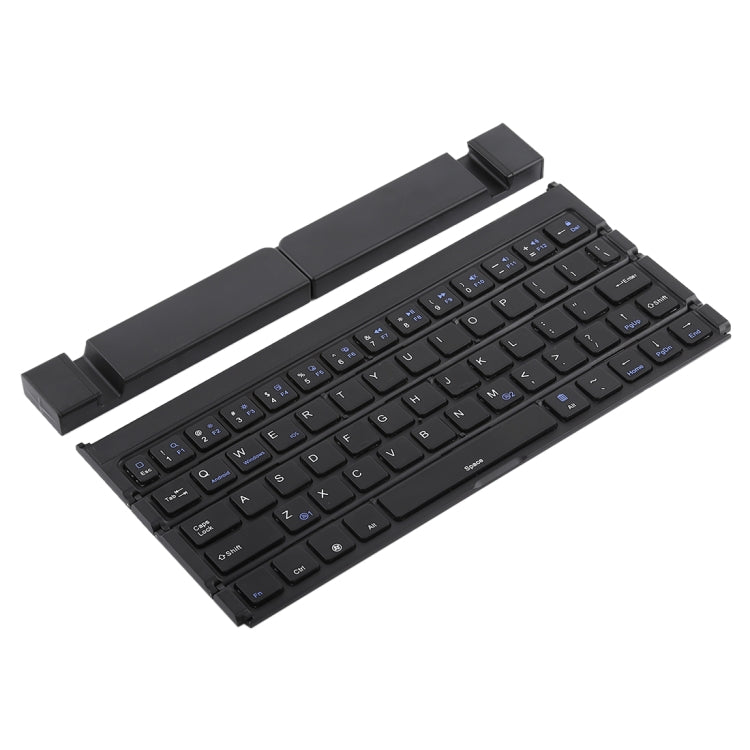 Lisslune | GK808 Ultra-thin Foldable Bluetooth V3.0 Keyboard, Built-in Stand, Supports Android / iOS / Windows System (Black)