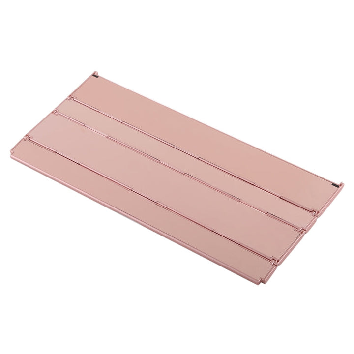 Lisslune | GK808 Ultra-thin Folding Bluetooth V3.0 Keyboard, Integrated Holder, Supports Android / iOS / Windows System (Rose Gold)