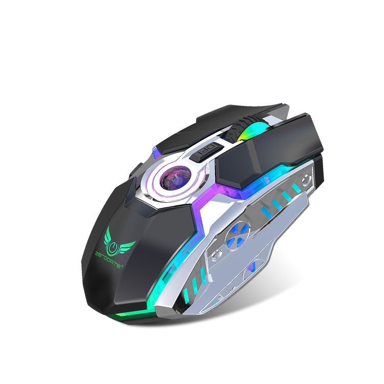 Lisslune | ZERODATE T30 2.4GHz 2400DPI Three-Speed Adjustable RGB Backlight Wireless Optical Mouse (Black)