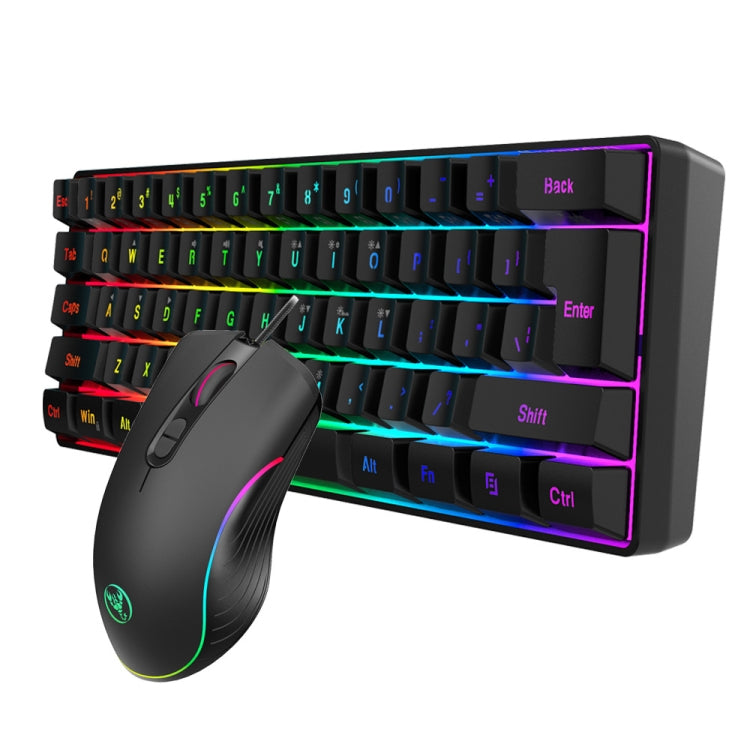Lisslune | HXSJ V700B+A867 Wired RGB Backlit Keyboard and Mouse Set