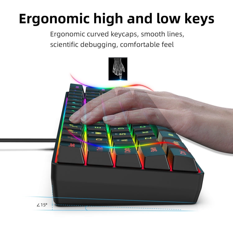 Lisslune | HXSJ V700B+A867 Wired RGB Backlit Keyboard and Mouse Set