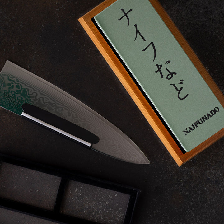 Lisslune | Professional Whetstone Knife Sharpener - Dual-Sided Grit for Precision Sharpening & Maintenance of Kitchen Knives