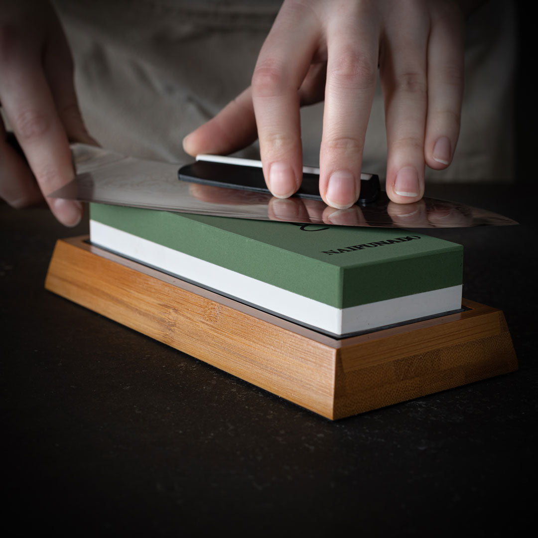 Lisslune | Professional Whetstone Knife Sharpener - Dual-Sided Grit for Precision Sharpening & Maintenance of Kitchen Knives