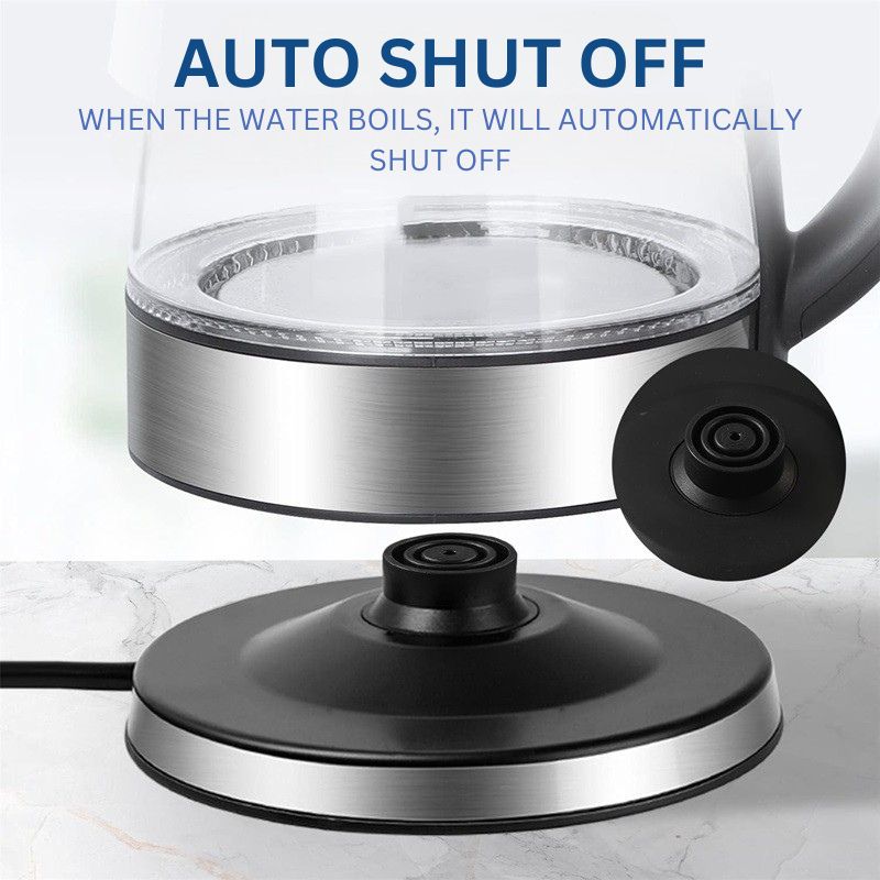 Lisslune | 1.8L Electric Glass Kettle with LED Illumination