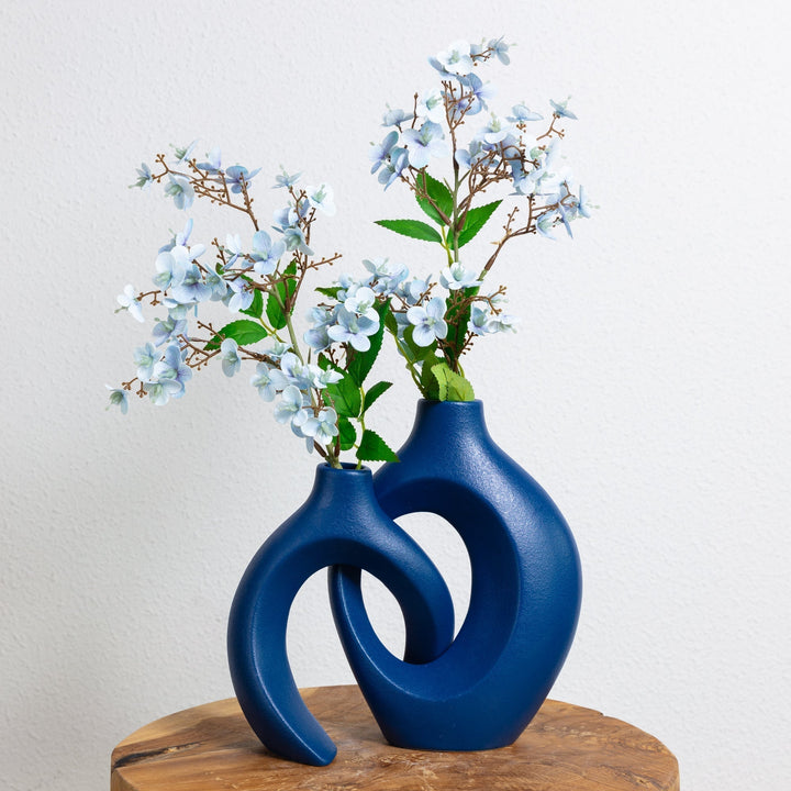 Lisslune | Gleora Intertwined Ceramic Flower Vase – Elegant Decorative Centrepiece for Modern & Classic Interiors