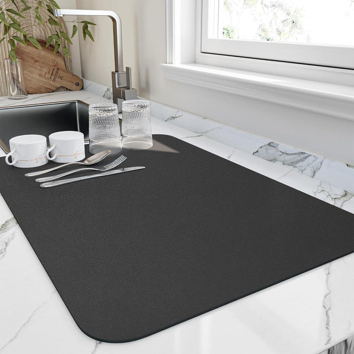 Lisslune | Quick-Dry Kitchen Draining Mat – Ultra Absorbent & Hygienic Diatomite Dish Mat