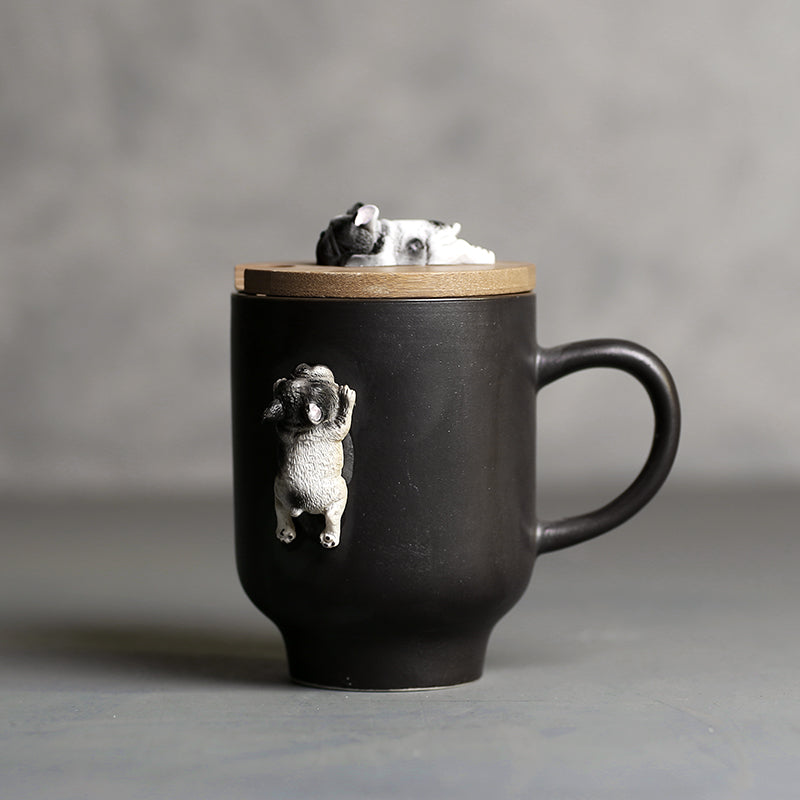 Lisslune | 3D Climbing Bulldog Ceramic Mugs