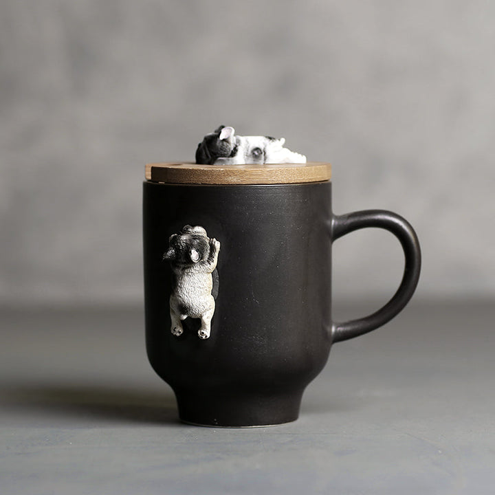 Lisslune | 3D Climbing Bulldog Ceramic Mugs