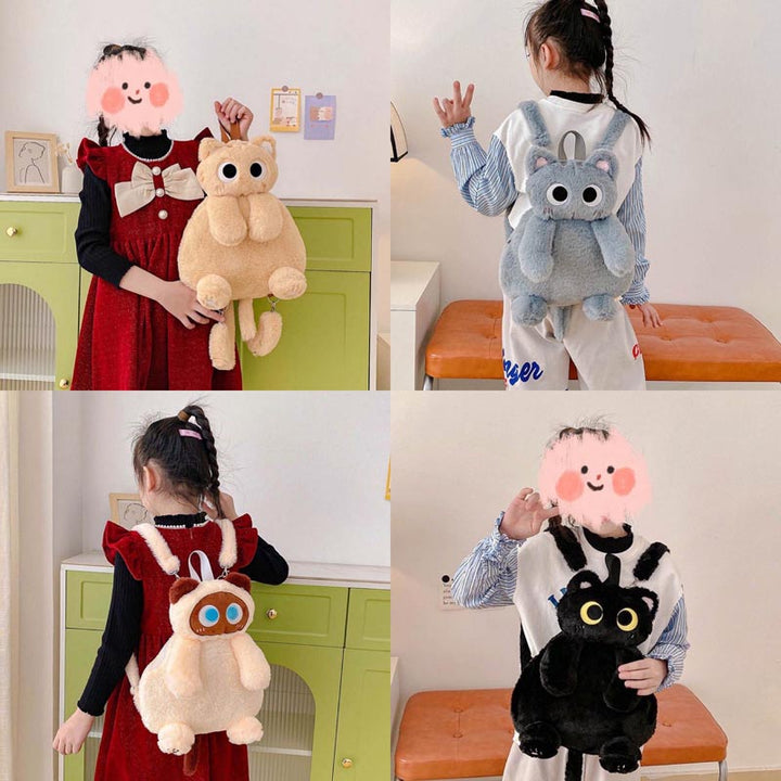 Lisslune | Cute Cat Plush Backpack
