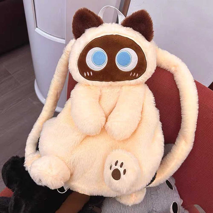 Lisslune | Cute Cat Plush Backpack
