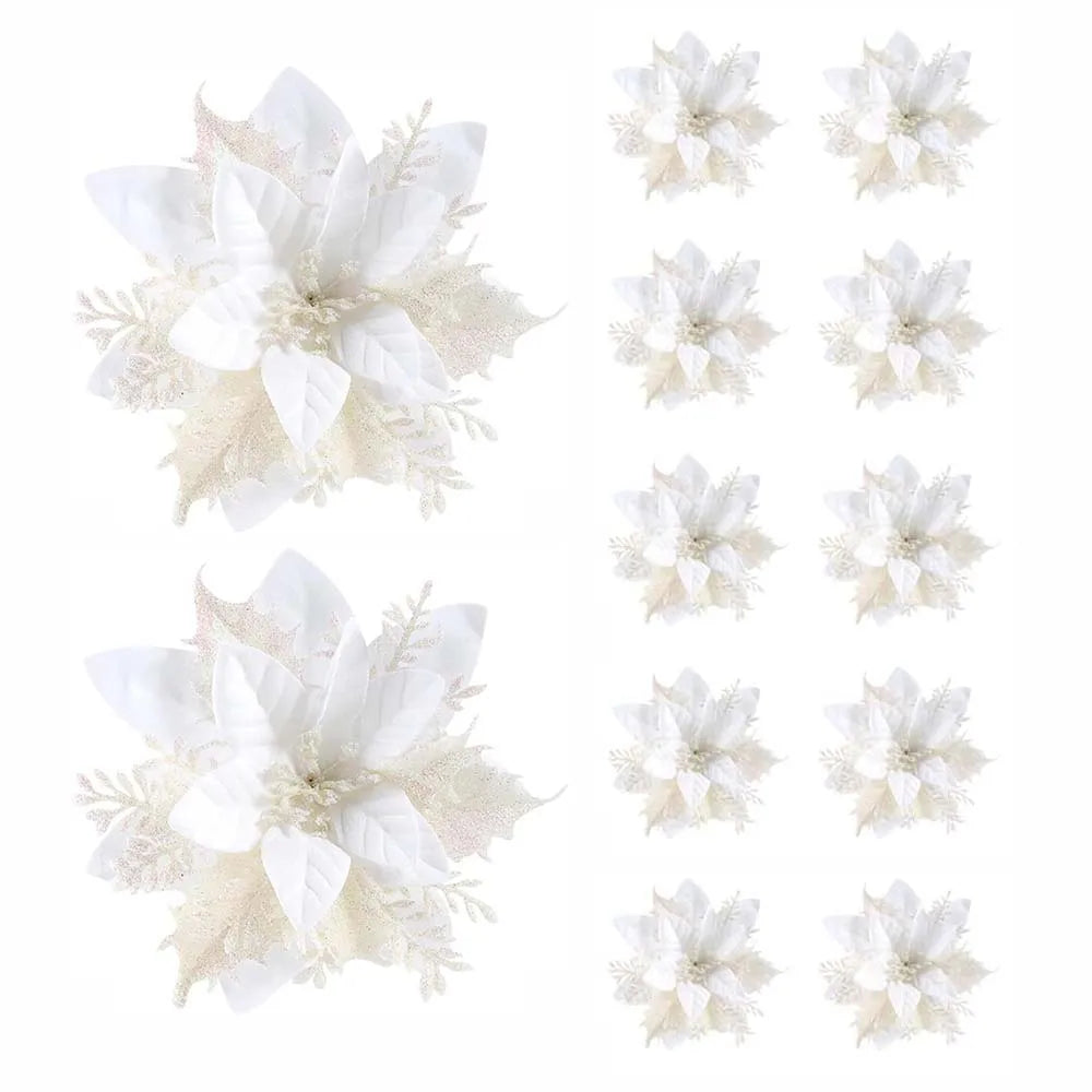 Lisslune | Floravine Christmas Flowers – Luxury Artificial Flowers in Red, Pink and Gold for Party Decoration