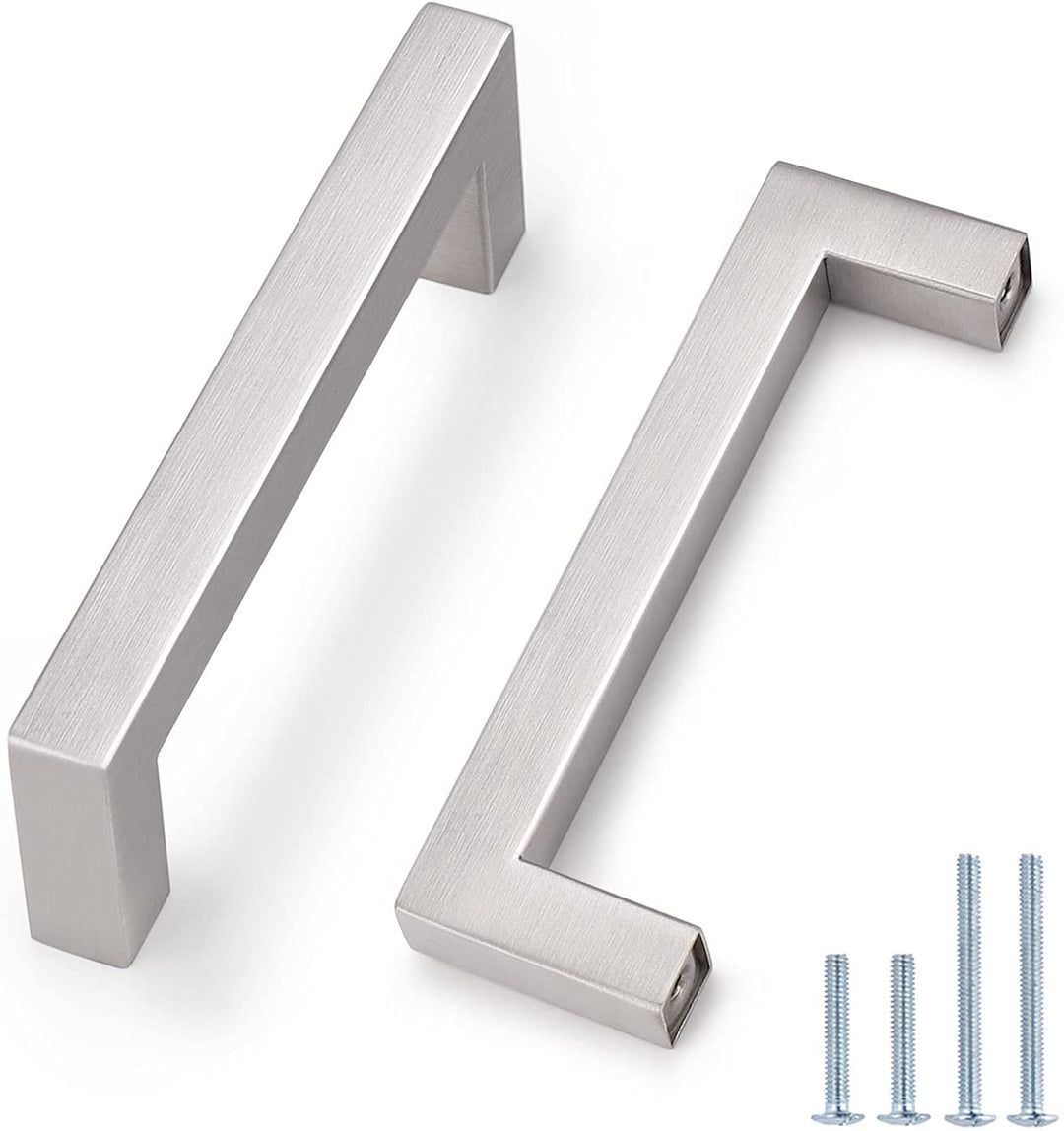 Lisslune | Kitchen cabinet pulls brushed nickel stainless steel cabinet handles