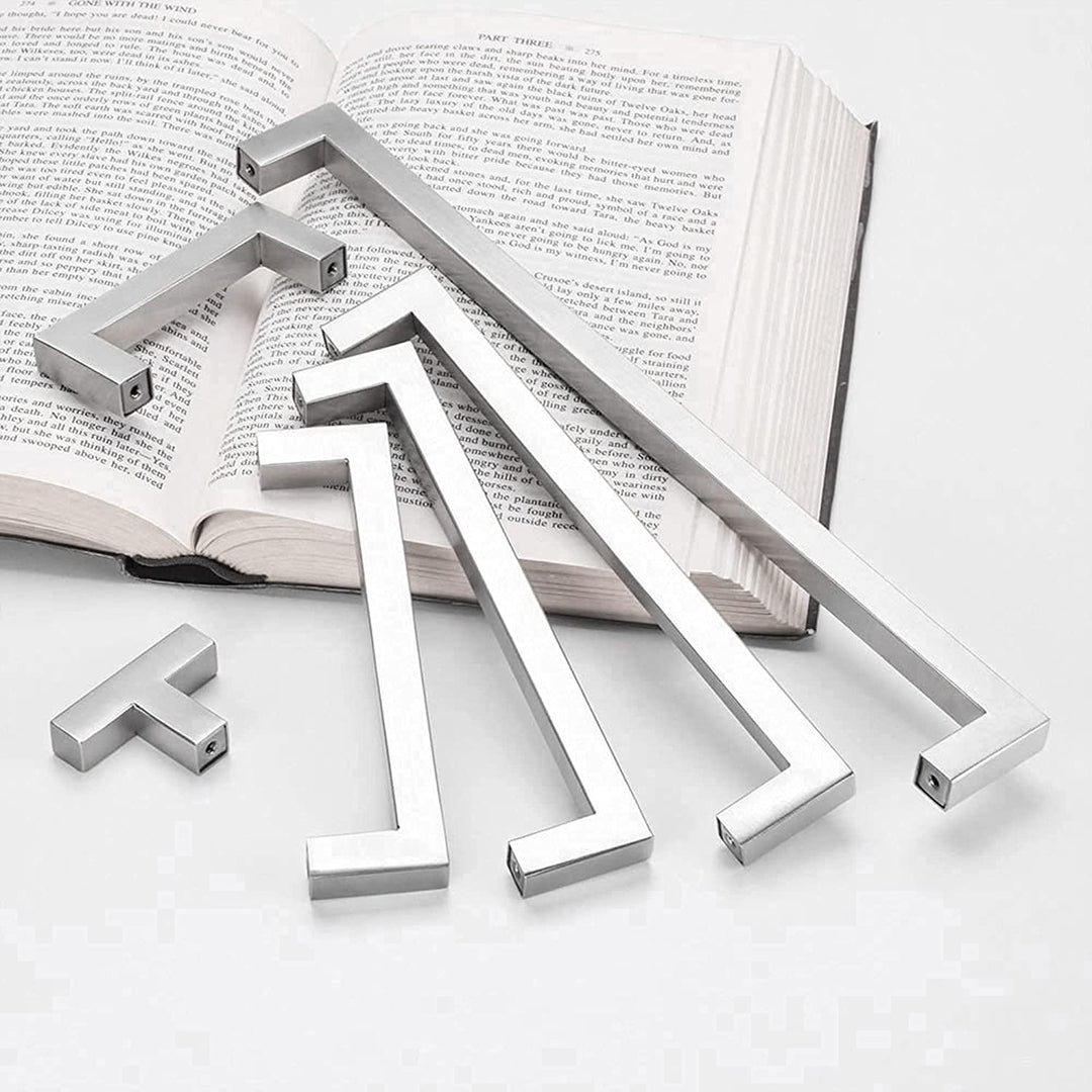 Lisslune | Kitchen cabinet pulls brushed nickel stainless steel cabinet handles
