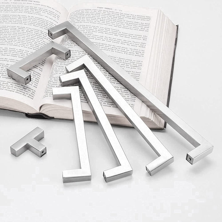 Lisslune | Kitchen cabinet pulls brushed nickel stainless steel cabinet handles