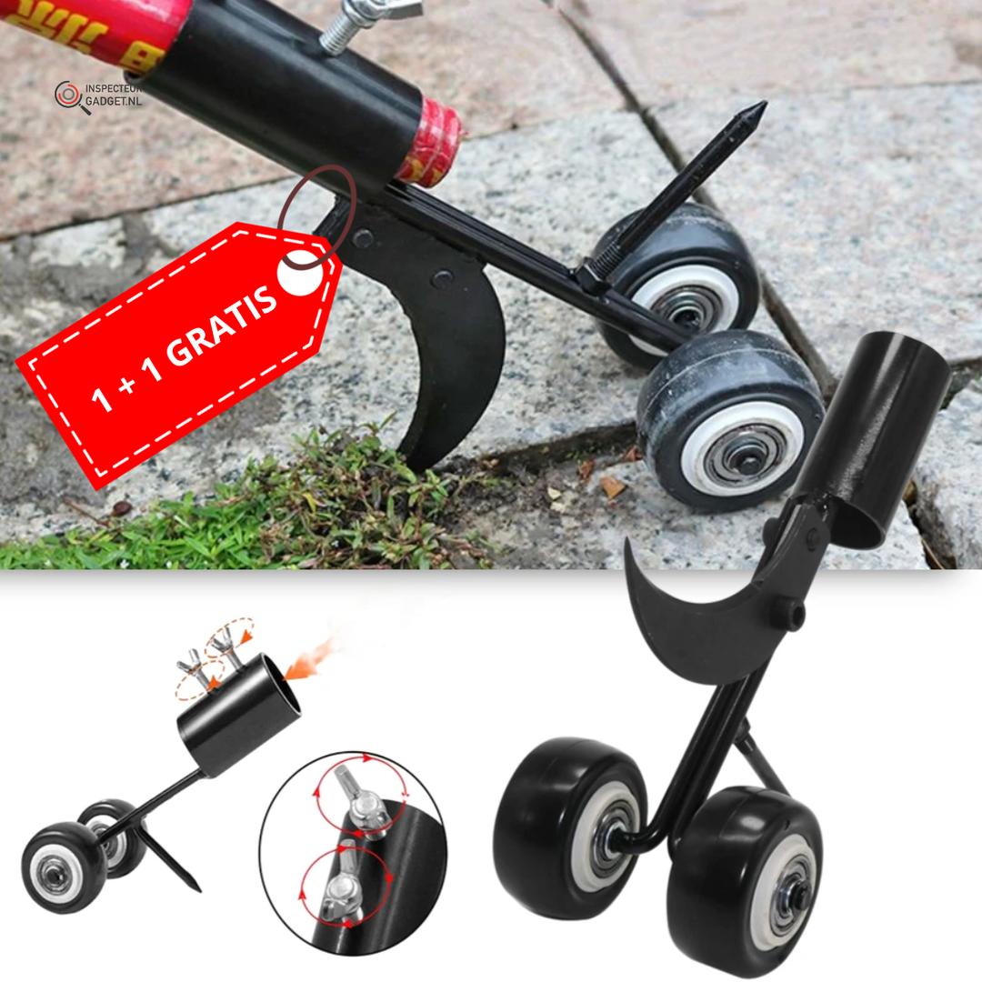 Lisslune | RootEase Deluxe Weed Remover – Back-friendly weed puller with wooden handle