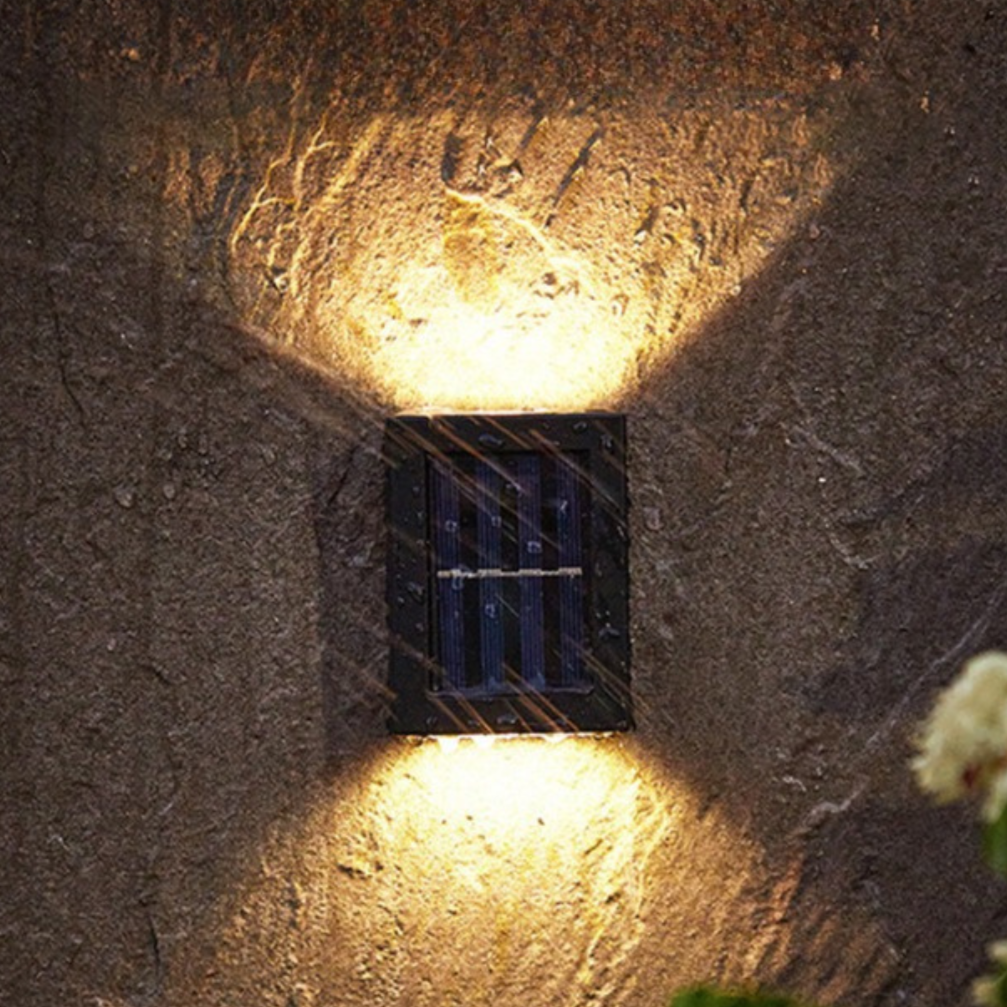 Lisslune | Wireless LED Solar Wall Lights Deluxe | Efficient and Cost-Saving Outdoor Lighting