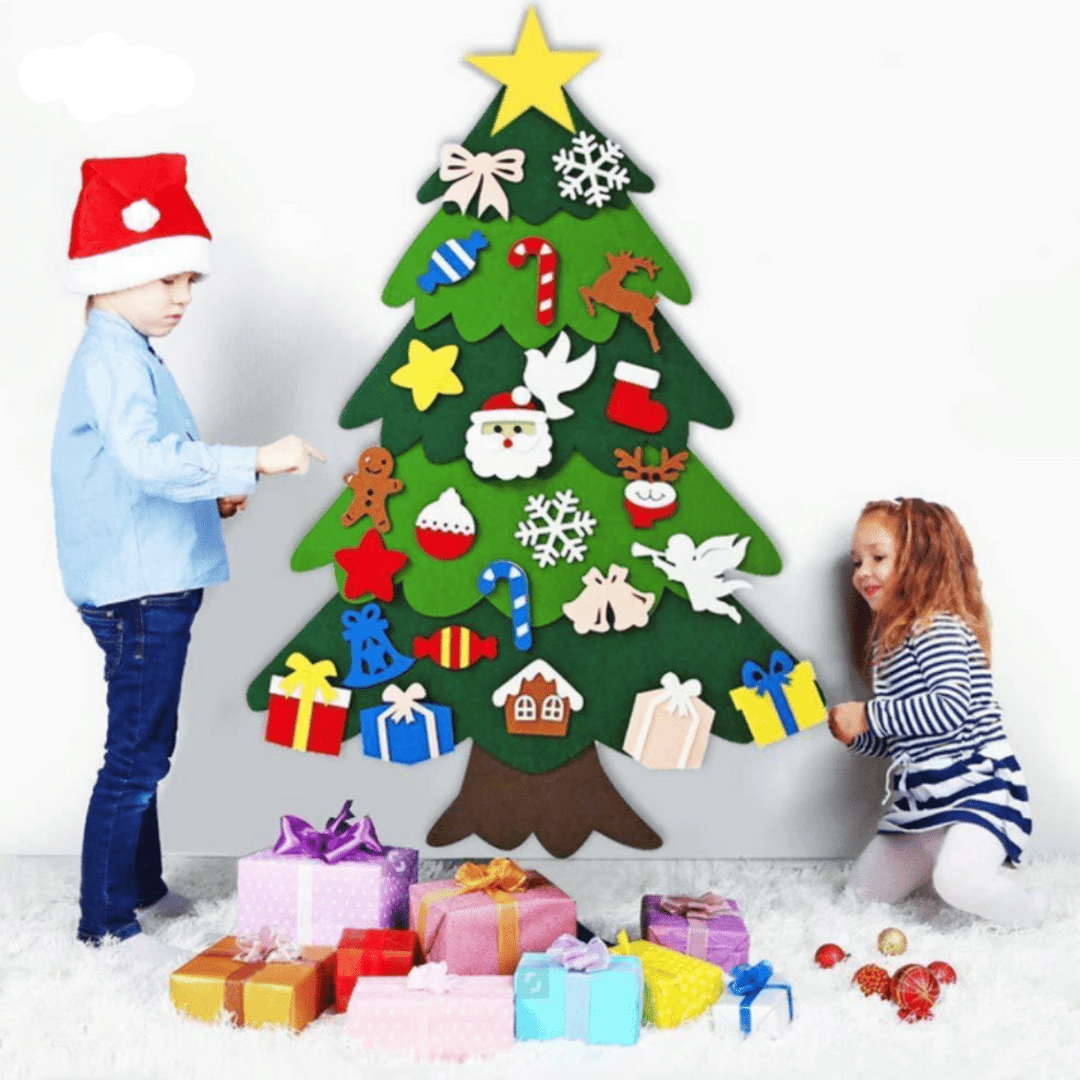 Lisslune | TreeJoy Craft Christmas Tree – Creative DIY Christmas Tree for Kids made of Felt