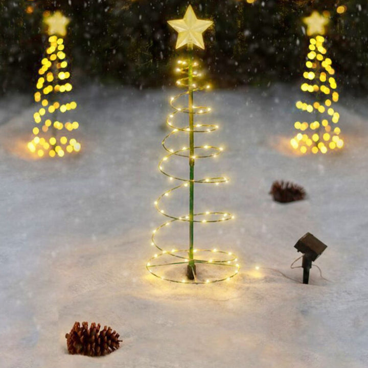 Lisslune | SolarGlow Christmas Tree – Wireless LED Outdoor Lighting powered by Solar Energy