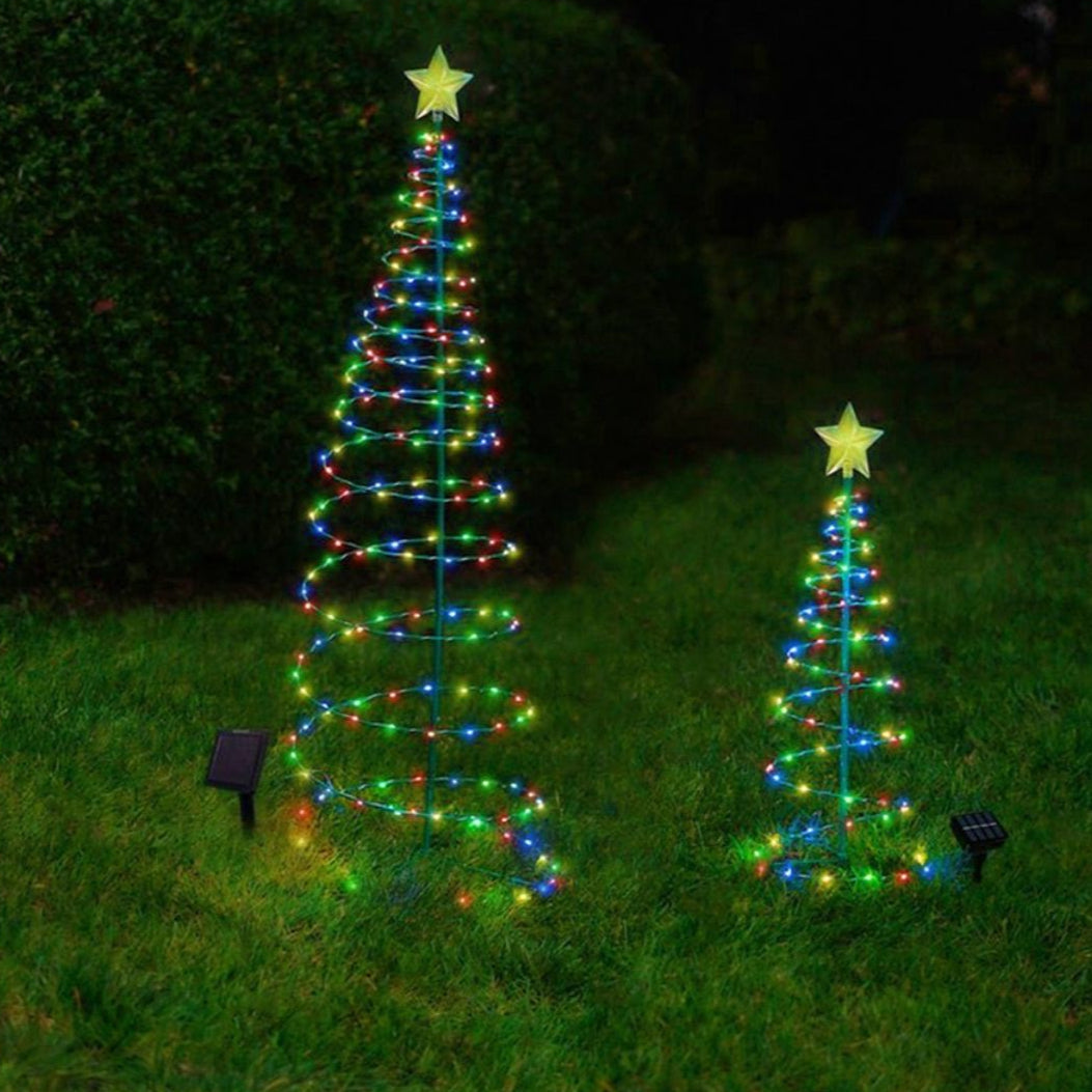 Lisslune | SolarGlow Christmas Tree – Wireless LED Outdoor Lighting powered by Solar Energy