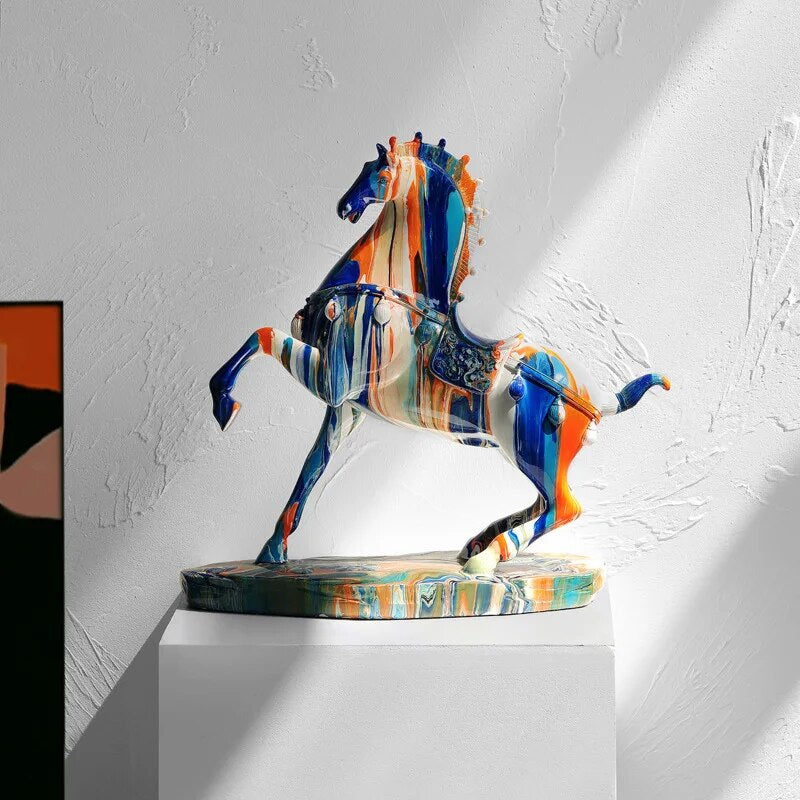 Lisslune | Art Colorful Bull Sculpture