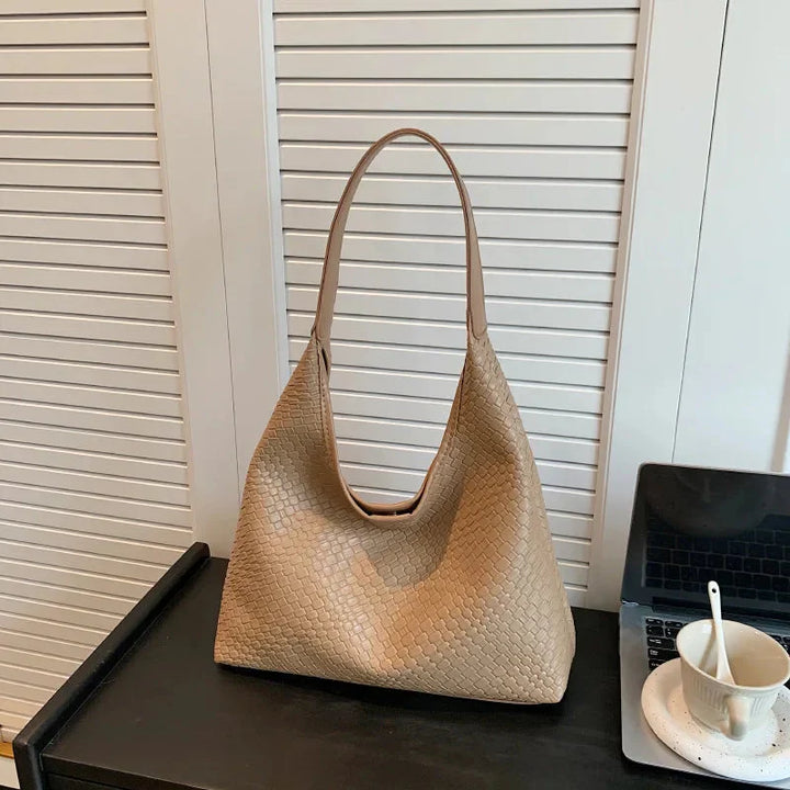 Lisslune | Bag Vegan Leather Everyday Woven Bag Shoulder Bag