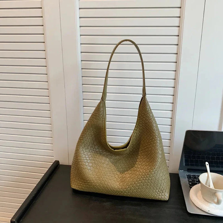 Lisslune | Bag Vegan Leather Everyday Woven Bag Shoulder Bag
