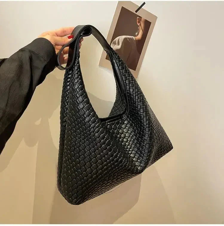 Lisslune | Bag Vegan Leather Everyday Woven Bag Shoulder Bag