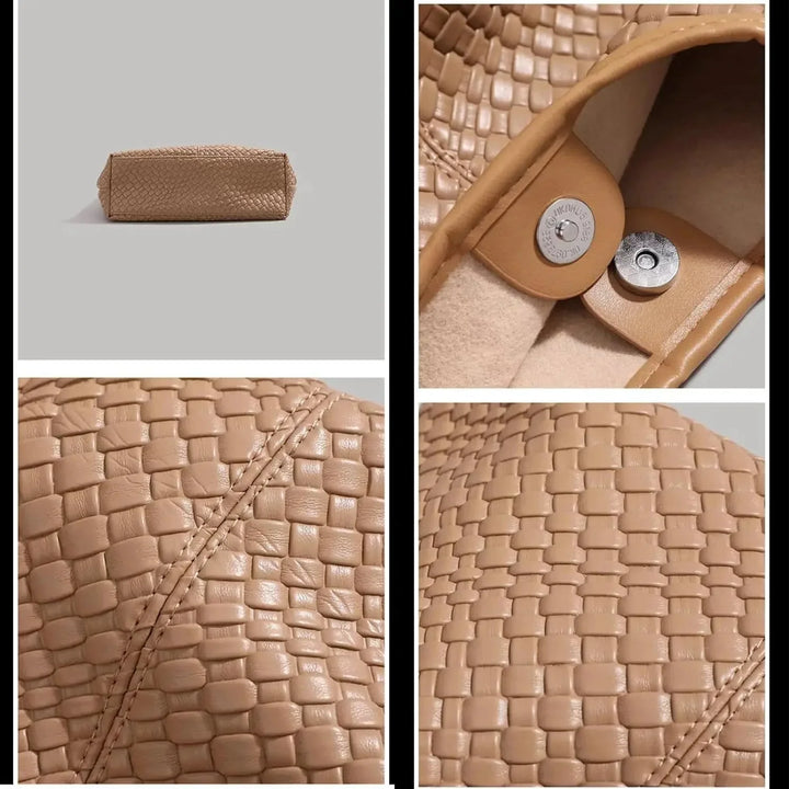 Lisslune | Bag Vegan Leather Everyday Woven Bag Shoulder Bag