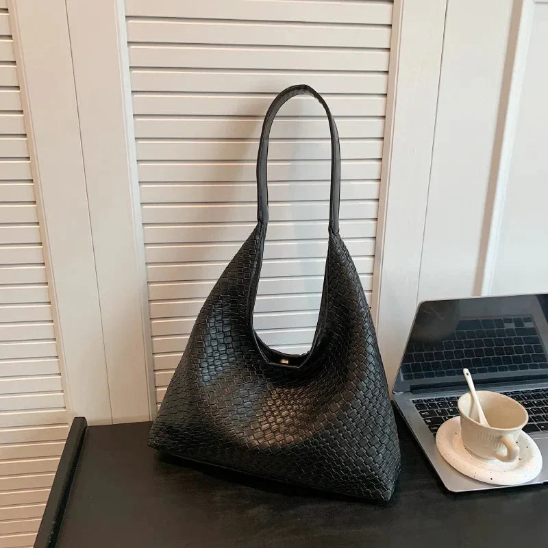 Lisslune | Bag Vegan Leather Everyday Woven Bag Shoulder Bag
