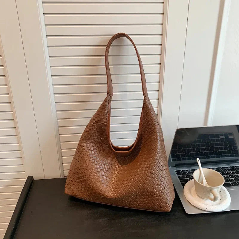 Lisslune | Bag Vegan Leather Everyday Woven Bag Shoulder Bag