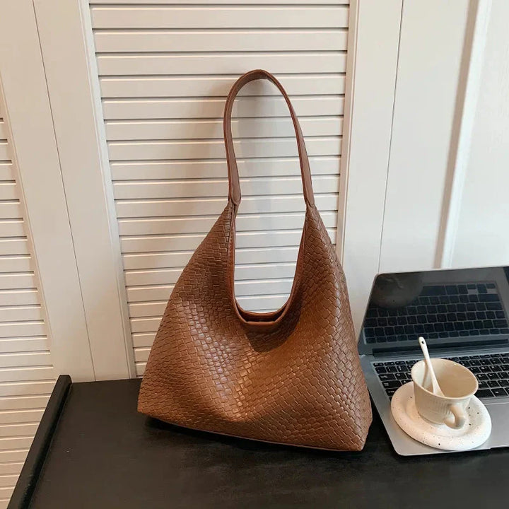 Lisslune | Bag Vegan Leather Everyday Woven Bag Shoulder Bag