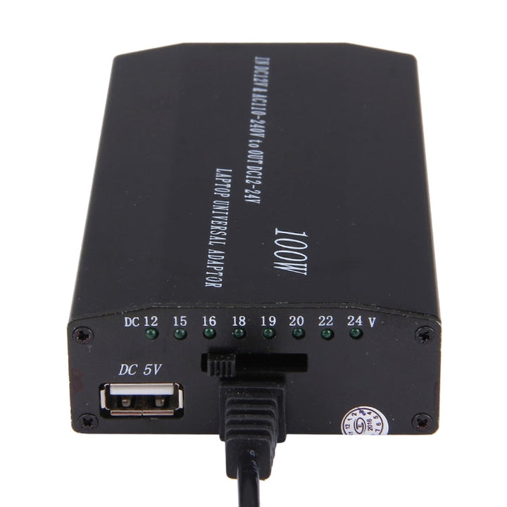 Lisslune | Laptop Notebook Power 100W Universal Charger with Car Charger & AC Power Adapter & 8 Power Adapters & 1 USB Port for Samsung, Sony, Asus, Acer, IBM, HP, DELL, EU Plug