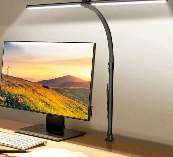 Lisslune | DeskLight - Modern Dual-Head LED Desk Lamp, Stylish Office Lighting