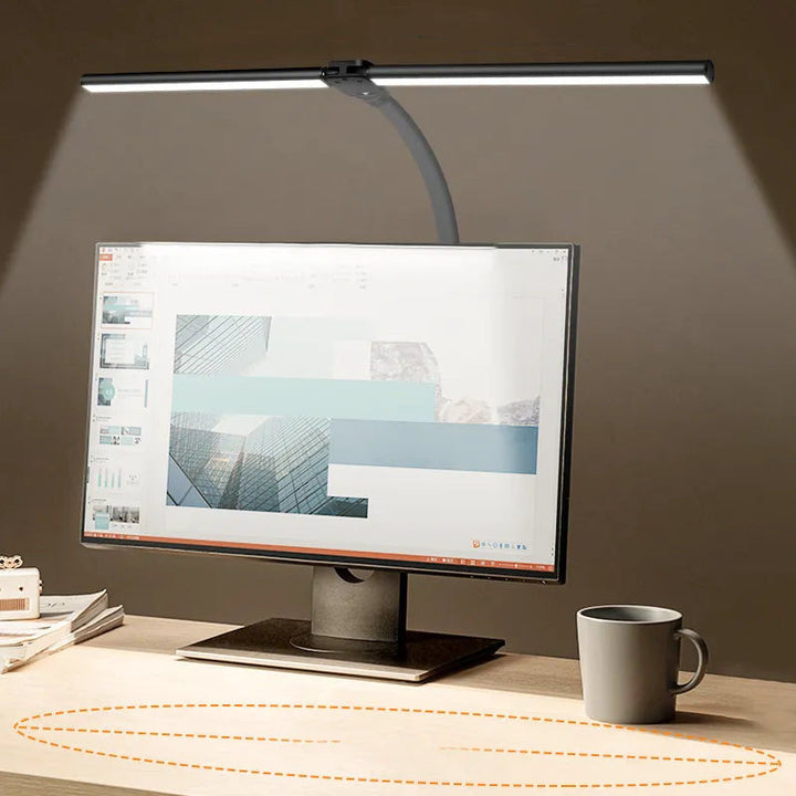 Lisslune | DeskLight - Modern Dual-Head LED Desk Lamp, Stylish Office Lighting