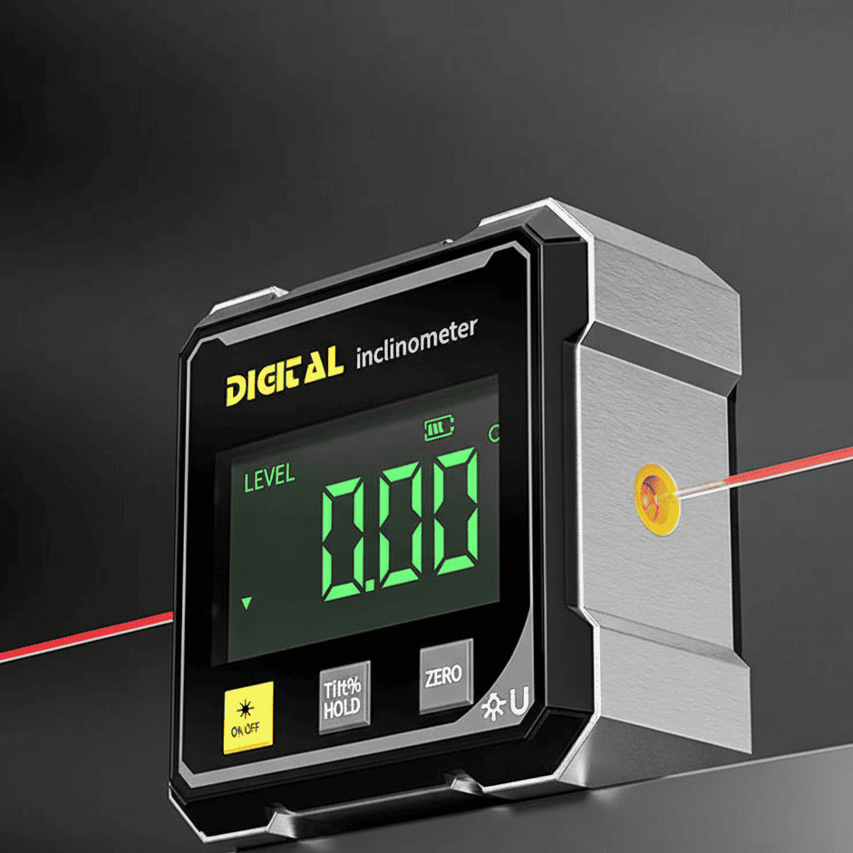 Lisslune | Digital Magnetic 4-Sided Laser Protractor