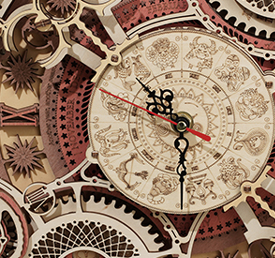 Lisslune | Zodiac wall clock and calendar