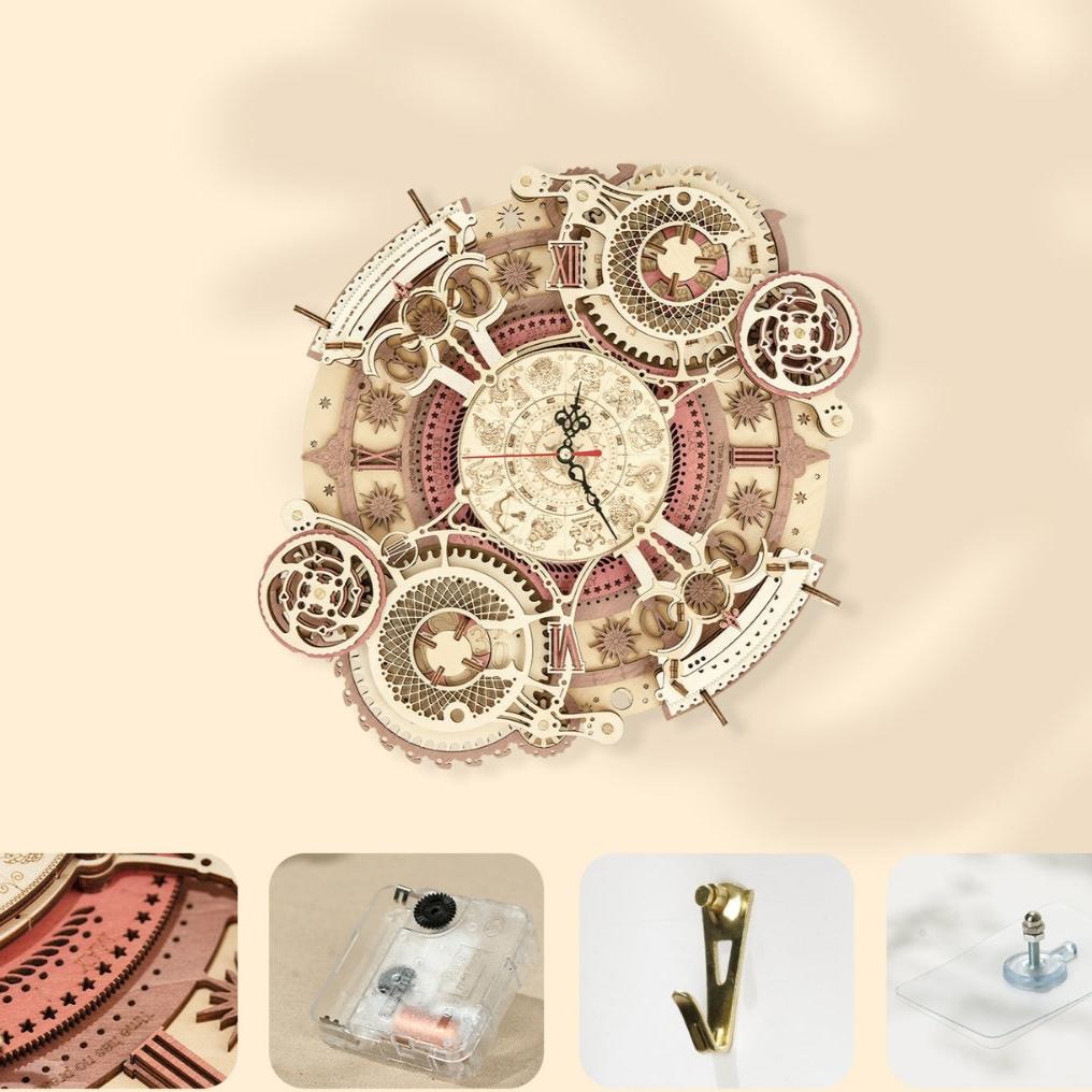 Lisslune | Zodiac wall clock and calendar