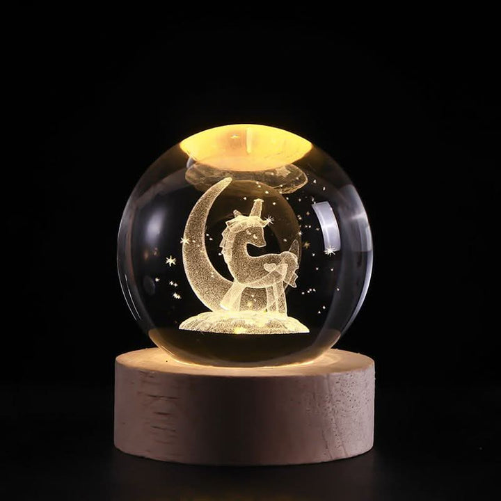 Lisslune | Luminous Crystal Ball LED Night Light Decor
