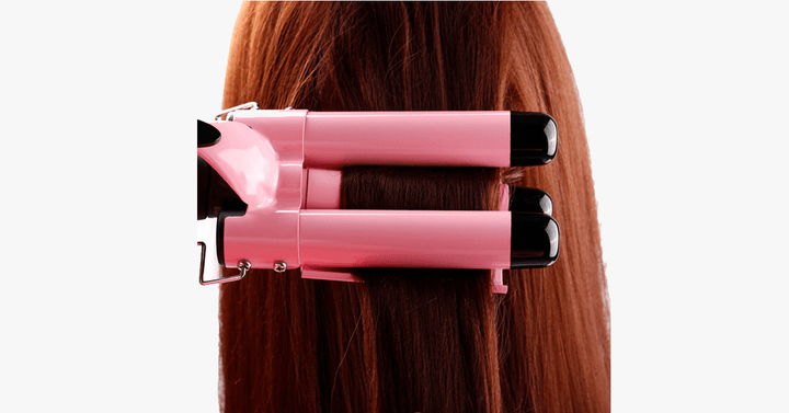 Lisslune | Salon Quality Triple Barrel Curling Iron, Perfect Quick Curls Deep Waves