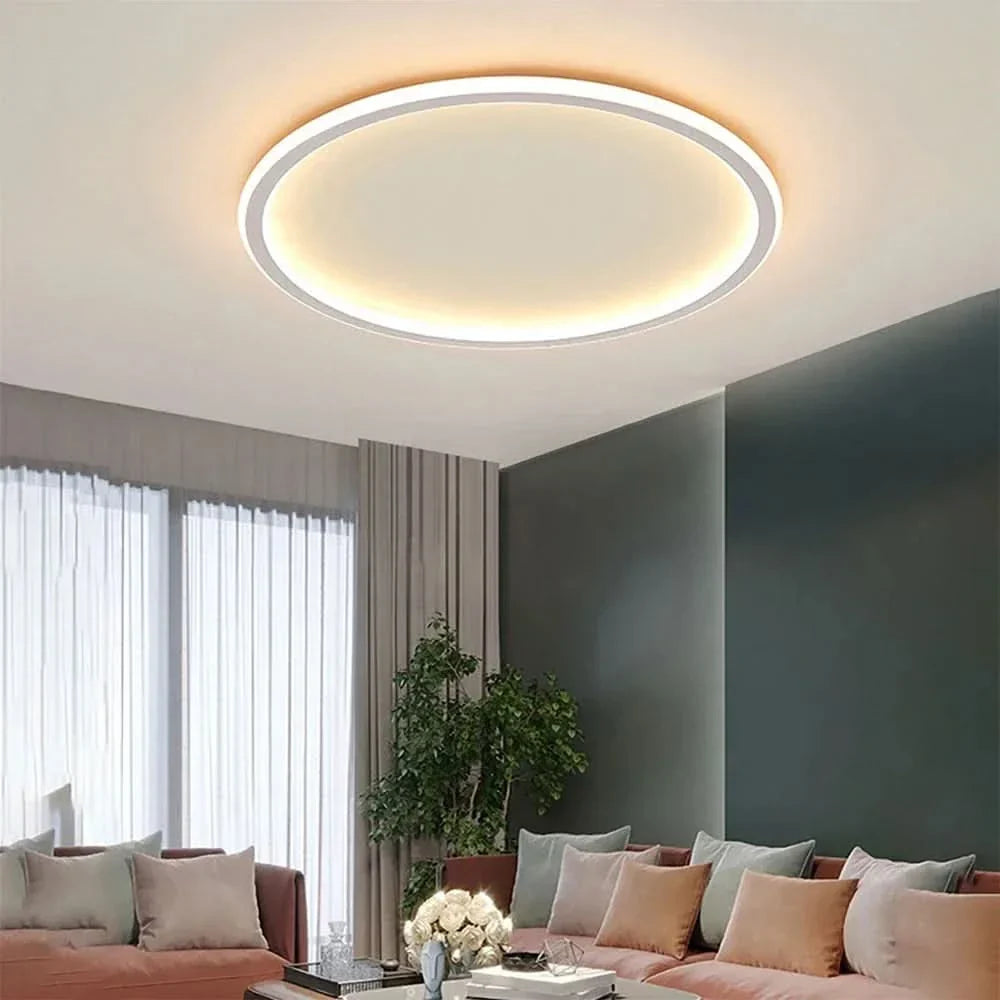 Lisslune | Scandinavian Round LED Ceiling Light – Warm White