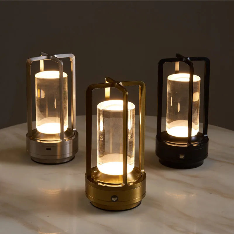 Lisslune | Lumina | Wireless LED Table Lamp | Touch Dimming | Rechargeable | Ambient Lighting
