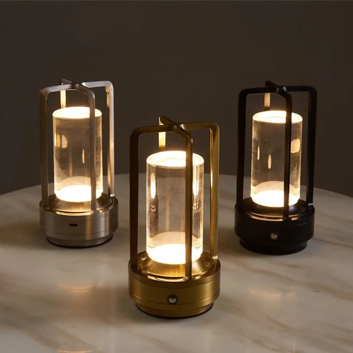 Lisslune | Lumina | Wireless LED Table Lamp | Touch Dimming | Rechargeable | Ambient Lighting