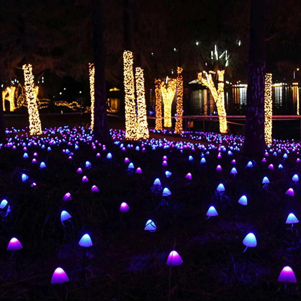 Lisslune | BRIGHTLIGHTS | Mushroom String Lights for Atmospheric Garden Lighting