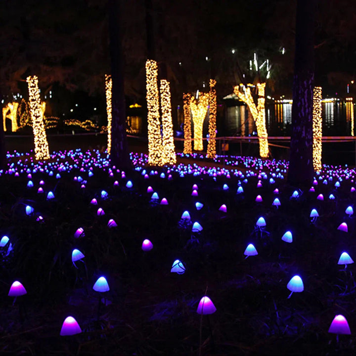 Lisslune | BRIGHTLIGHTS | Mushroom String Lights for Atmospheric Garden Lighting