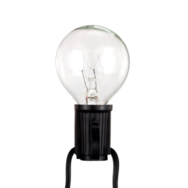 Lisslune | G40-EU-25 G40 7.6m 175W E12 IP44 waterproof Retro Filament light bulbs string, 25 light bulbs LED decorative lamp for garden, construction, bar, party, wedding, AC 220V, EU plug (Warm White)