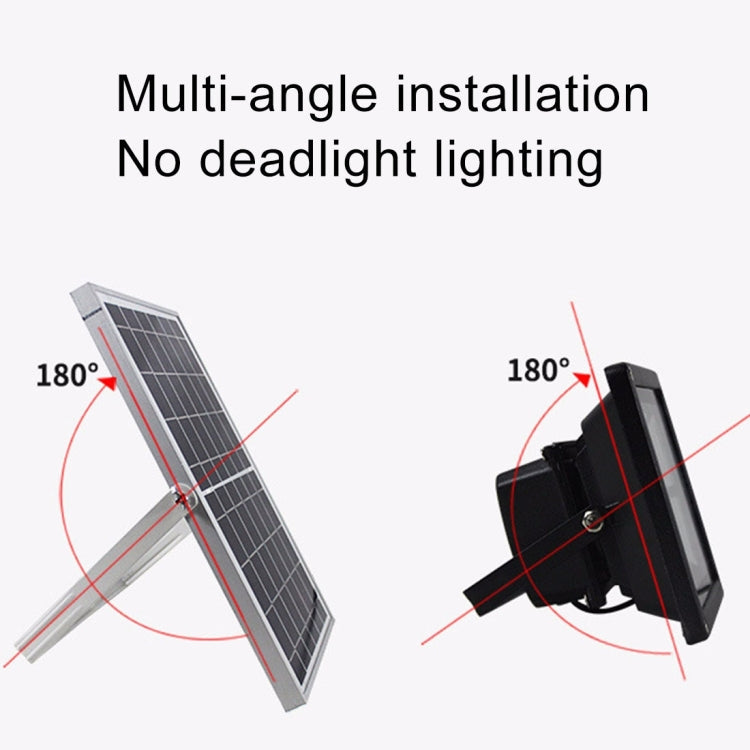 Lisslune | 10W 100 LEDs IP67 Waterproof Solar Power Floodlight with Remote Control