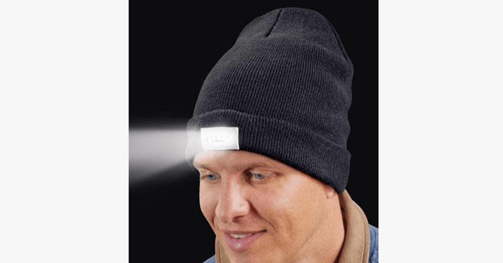 Lisslune | LED Flash Beanie – Take your flashlight everywhere!